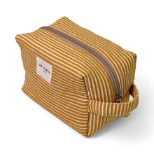 Indlæs billede til gallerivisning Toilettaske gulstribet