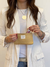 Indlæs billede til gallerivisning Kosmetik pung, gulstribet