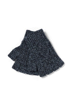 Indlæs billede til gallerivisning Fingerløse Handsker i håndstrikket merinould - grå