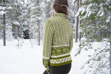 Indlæs billede til gallerivisning Uldsweater med smukt færøsk mønster