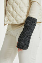 Indlæs billede til gallerivisning Håndledsvarmere i merinould, mørkegrå