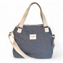 Indlæs billede til gallerivisning Håndtaske to-i-en, blåstribet