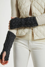 Indlæs billede til gallerivisning Håndledsvarmere i merinould, mørkegrå