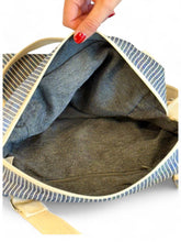 Indlæs billede til gallerivisning Håndtaske to-i-en, blåstribet