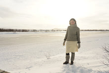 Indlæs billede til gallerivisning Uldsweater, grå med stor rullekrave