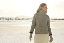 Indlæs billede til gallerivisning Uldsweater, grå med stor rullekrave