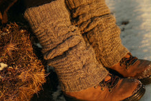 Indlæs billede til gallerivisning Benvarmere, sorte i færøsk uld, Sirri