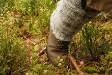 Indlæs billede til gallerivisning Benvarmere, lysegrå i færøsk uld, Sirri