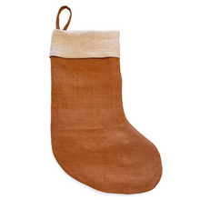 Indlæs billede til gallerivisning Julesok i økologisk hør, zero-waste i kanel og natur