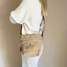 Indlæs billede til gallerivisning Festival taske (vintage bomuld i khaki)
