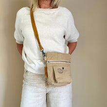 Indlæs billede til gallerivisning Festival taske (vintage bomuld i khaki)
