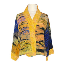 Indlæs billede til gallerivisning Nyhed! Vendbar silkejakke, gule nuancer fra Cofur, one size
