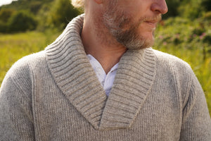 Uldsweater til herre, model Norway