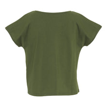 Indlæs billede til gallerivisning Karen t-shirten - den korte i mosgrøn
